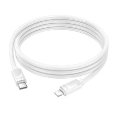 USB кабель Hoco X114 Energy Apple iPhone SE 2022, iPhone 14 Pro Max, iPhone 14 Plus, iPhone 14 Pro, iPhone 14, iPhone 13 Pro, iPhone 13 Mini, iPhone 13, iPhone 13 Pro Max, iPhone 12 Mini, iPhone 12 Pro Max, Lightning, 1.0 м., Білий