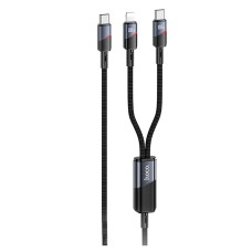 USB кабель Hoco U139 Apple iPhone SE 2022, iPhone 14 Pro Max, iPhone 14 Plus, iPhone 14 Pro, iPhone 14, iPhone 13 Pro, iPhone 13 Mini, iPhone 13, iPhone 13 Pro Max, iPhone 12 Mini, iPhone 12 Pro Max, iPhone 12 Pro, Lightning, 1.2 м., Чорний