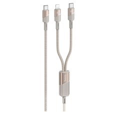 USB кабель Hoco U139 Apple iPhone SE 2022, iPhone 14 Pro Max, iPhone 14 Plus, iPhone 14 Pro, iPhone 14, iPhone 13 Pro, iPhone 13 Mini, iPhone 13, iPhone 13 Pro Max, iPhone 12 Mini, iPhone 12 Pro Max, iPhone 12 Pro, Lightning, 1.2 м., Золотий