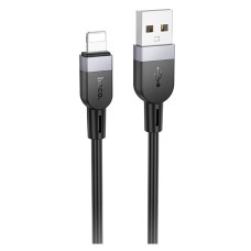 USB кабель Hoco X109 Energy Apple iPhone SE 2022, iPhone 14 Pro Max, iPhone 14 Plus, iPhone 14 Pro, iPhone 14, iPhone 13 Pro, iPhone 13 Mini, iPhone 13, iPhone 13 Pro Max, iPhone 12 Mini, iPhone 12 Pro Max, Lightning, 2.0 м., Чорний