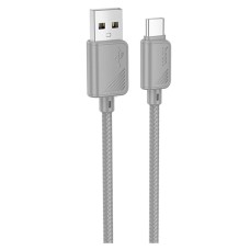 USB кабель Hoco X113 Beneficio, Type-C, 1.0 м., Сірий