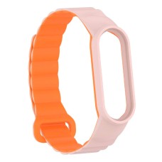 Ремінець Xiaomi Mi Band 8, Mi Band 9, Dual Color, Light Pink-Orange, Рожевий