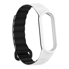 Ремінець Xiaomi Mi Band 8, Mi Band 9, Dual Color, White-Black, Білий