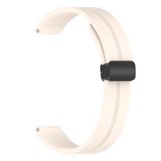 Ремінець Xiaomi Mi Band 8, Mi Band 9, Silicone MAGNETIC LOCK, Бежевий