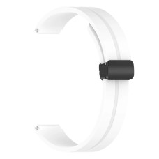 Ремінець Xiaomi Mi Band 8, Mi Band 9, Silicone MAGNETIC LOCK, Білий