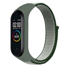 Ремінець Xiaomi Mi Band 3, Mi Band 4, Nylon, Dark Olive-Green, Оливковий