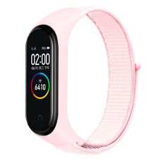 Ремінець Xiaomi Mi Band 3, Mi Band 4, Nylon, Pearl Powder, Рожевий