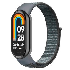 Ремінець Xiaomi Mi Band 8, Mi Band 9, Nylon, Сірий