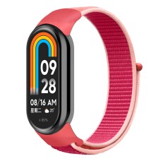 Ремінець Xiaomi Mi Band 8, Mi Band 9, Nylon, Pomegranate Red-Pink, Червоний