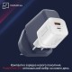 Сетевое зарядное устройство Promate PowerPort-33, Белый
