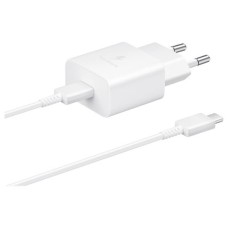 Сетевое зарядное устройство Samsung EP-T1510X, с кабелем, Type-C, Белый