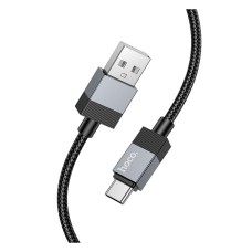 USB кабель Hoco X110 Honorific, Type-C, 1.0 м., Чорний