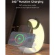 Беспроводное зарядное устройство Mini Moon, Белый