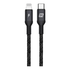 USB кабель Momax DL32D Elite Link Apple iPhone SE 2022, iPhone 14 Pro Max, iPhone 14 Plus, iPhone 14 Pro, iPhone 14, iPhone 13 Pro, iPhone 13 Mini, iPhone 13, iPhone 13 Pro Max, iPhone 12 Mini, iPhone 12 Pro Max, Lightning, 2.2 м., Чорний
