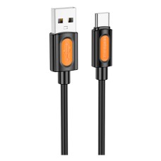 USB кабель Borofone BX114 Structure, Type-C, 1.0 м., Чорний