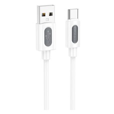 USB кабель Borofone BX114 Structure, Type-C, 1.0 м., Білий