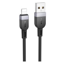 USB кабель Hoco X109 Energy Apple iPhone SE 2022, iPhone 14 Pro Max, iPhone 14 Plus, iPhone 14 Pro, iPhone 14, iPhone 13 Pro, iPhone 13 Mini, iPhone 13, iPhone 13 Pro Max, iPhone 12 Mini, iPhone 12 Pro Max, Lightning, 1.0 м., Чорний