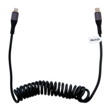 USB кабель Walker C190 Apple iPhone SE 2022, iPhone 14 Pro Max, iPhone 14 Plus, iPhone 14 Pro, iPhone 14, iPhone 13 Pro, iPhone 13 Mini, iPhone 13, iPhone 13 Pro Max, iPhone 12 Mini, iPhone 12 Pro Max, iPhone 12 Pro, Lightning, 1.0 м., Чорний