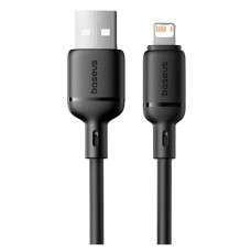 USB кабель Baseus P10377702113-00 Silky Apple iPhone SE 2022, iPhone 14 Pro Max, iPhone 14 Plus, iPhone 14 Pro, iPhone 14, iPhone 13 Pro, iPhone 13 Mini, iPhone 13, iPhone 13 Pro Max, iPhone 12 Mini, iPhone 12 Pro Max, Lightning, 1.0 м., Черный