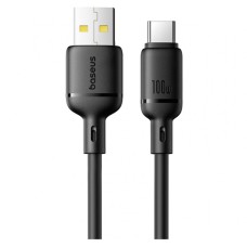 USB кабель Baseus P10377703113-00 Silky, Type-C, 1.0 м., Черный