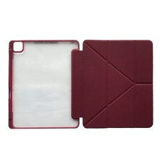 Чохол-книжка Apple iPad Air 13 2024, Smart Case Clear With Stylus, Dark Red, Червоний