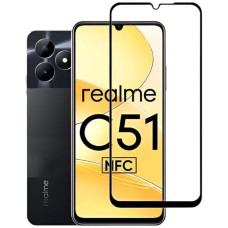 Захисне скло OPPO Narzo N53, Realme C51, Realme C53, BeCover, Чорний