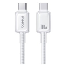 USB кабель Baseus P10383100211-00 Crystal, Type-C, 2.0 м., Белый