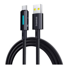 USB кабель Baseus P10379002121-01 Lit Button-Control, Type-C, 2.0 м., Черный