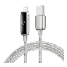 USB кабель Baseus P10381801851-01 Vipow Apple iPhone SE 2022, iPhone 14 Pro Max, iPhone 14 Plus, iPhone 14 Pro, iPhone 14, iPhone 13 Pro, iPhone 13 Mini, iPhone 13, iPhone 13 Pro Max, iPhone 12 Mini, Lightning, 2.0 м., Серебряный