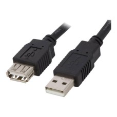 USB кабель CAB-USB2AAF/3-BK, USB, Черный