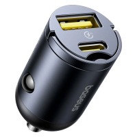 Автомобільний зарядний пристрій Baseus C00035001121-02 Tiny Star, Чорний