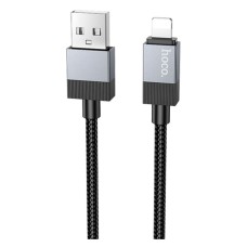 USB кабель Hoco X110 Apple iPhone SE 2022, iPhone 14 Pro Max, iPhone 14 Plus, iPhone 14 Pro, iPhone 14, iPhone 13 Pro, iPhone 13 Mini, iPhone 13, iPhone 13 Pro Max, iPhone 12 Mini, iPhone 12 Pro Max, iPhone 12 Pro, Lightning, 1.0 м., Чорний