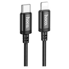 USB кабель Hoco X89 Apple iPhone SE 2022, iPhone 14 Pro Max, iPhone 14 Plus, iPhone 14 Pro, iPhone 14, iPhone 13 Pro, iPhone 13 Mini, iPhone 13, iPhone 13 Pro Max, iPhone 12 Mini, iPhone 12 Pro Max, iPhone 12 Pro, Lightning, 2.0 м., Чорний