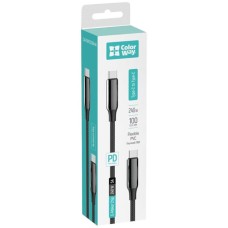 USB кабель ColorWay CW-CBPDCC070-BK, Type-C, 2.0 м., Черный