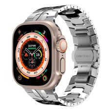 Ремінець Apple Watch 42, Watch 44, Metallic Chain, Срібний
