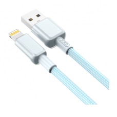USB кабель XO NB249 Apple iPhone SE 2022, iPhone 14 Pro Max, iPhone 14 Plus, iPhone 14 Pro, iPhone 14, iPhone 13 Pro, iPhone 13 Mini, iPhone 13, iPhone 13 Pro Max, iPhone 12 Mini, iPhone 12 Pro Max, iPhone 12 Pro, Lightning, 1.0 м., Синій