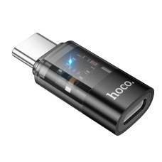 Переходник Hoco UA36D Apple iPhone SE 2022, iPhone 14 Pro Max, iPhone 14 Plus, iPhone 14 Pro, iPhone 14, iPhone 13 Pro, iPhone 13 Mini, iPhone 13, iPhone 13 Pro Max, iPhone 12 Mini, iPhone 12 Pro Max, iPhone 12 Pro, Lightning, Type-C, Черный