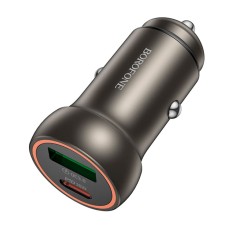 Автомобильное зарядное устройство Borofone BZ32A Fresh, Серый