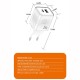 Сетевое зарядное устройство WUW C226, Белый