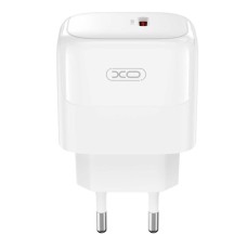 Сетевое зарядное устройство XO L136 Apple iPhone SE 2022, iPhone 14 Pro Max, iPhone 14 Plus, iPhone 14 Pro, iPhone 14, iPhone 13 Pro, iPhone 13 Mini, iPhone 13, iPhone 13 Pro Max, iPhone 12 Mini, iPhone 12 Pro Max, iPhone 12 Pro, с кабелем, Lightning, Бел