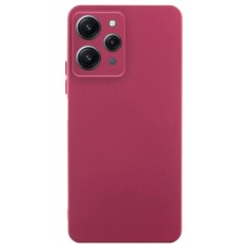 Чохол Xiaomi Redmi 12, Redmi 12 5G, GETMAN Liquid Silk, Marsala, Бордовий