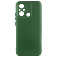 Чохол Xiaomi Poco C55, Redmi 12C, GETMAN Liquid Silk, Dark Green, Зелений