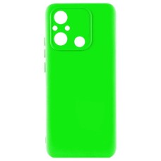 Чохол Xiaomi Poco C55, Redmi 12C, GETMAN Liquid Silk, Neon Green, Салатовий