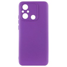 Чохол Xiaomi Poco C55, Redmi 12C, GETMAN Liquid Silk, Фіолетовий
