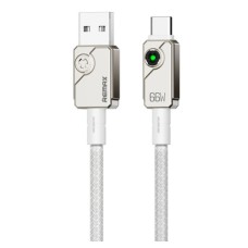 USB кабель Remax RC-C33, Type-C, 1.2 м., Срібний