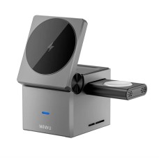 Беспроводное зарядное устройство WIWU Wi-W030 Planeta Trio, Серый