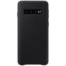 Чехол Samsung G973 Galaxy S10, Samsung Leather Cover, Черный