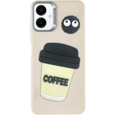 Чохол Samsung A065 Galaxy A06, Epik Leather Toys, Coffee, Бежевий