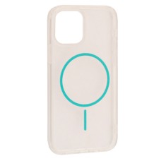 Чехол Apple iPhone 12 Pro Max, Air Beats Transparent, MagSafe, Glacier Blue, Синий