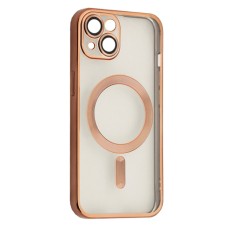 Чехол Apple iPhone 15, FIBRA Chrome, Desert Titanium, Золотой